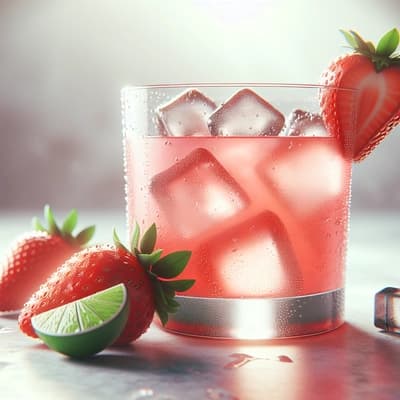 Strawberry Daiquiri on the Rocks