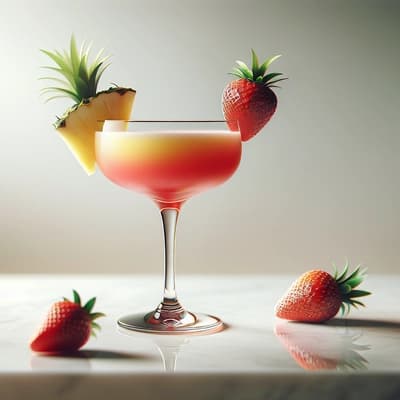 Panduan Strawberry Pineapple Daiquiri