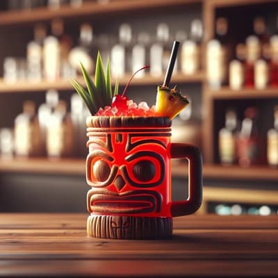 Cốc Tiki cho Đồ Uống Không Có Cồn
