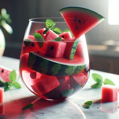 Sangria à la pastèque et ginger ale