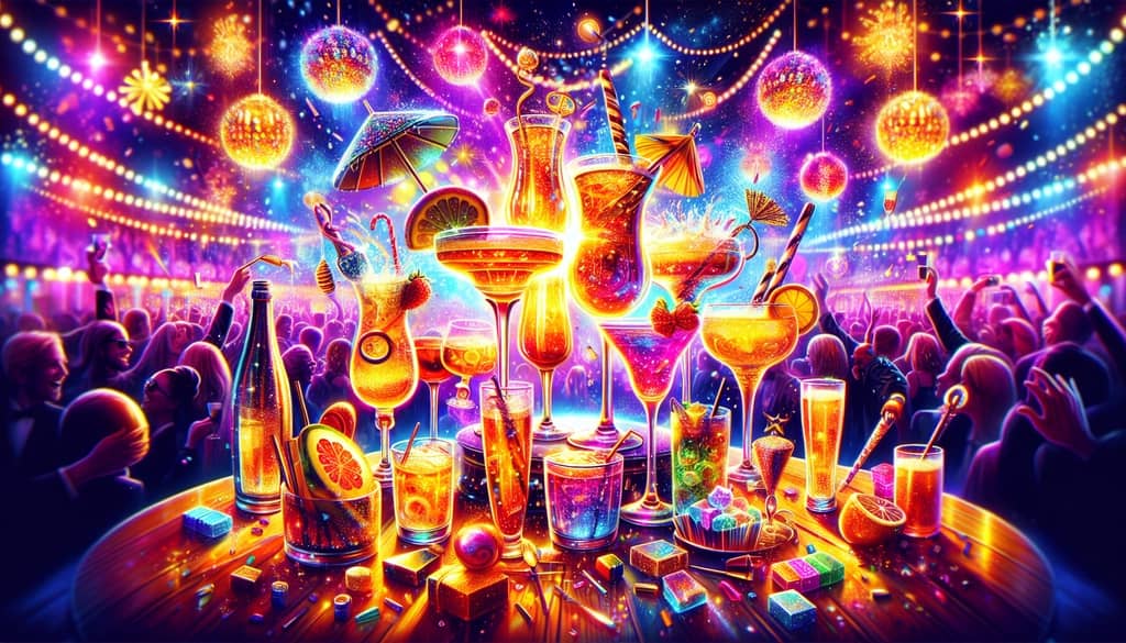 A celebratory collection of sparkling New Year's cocktails to toast new beginnings.