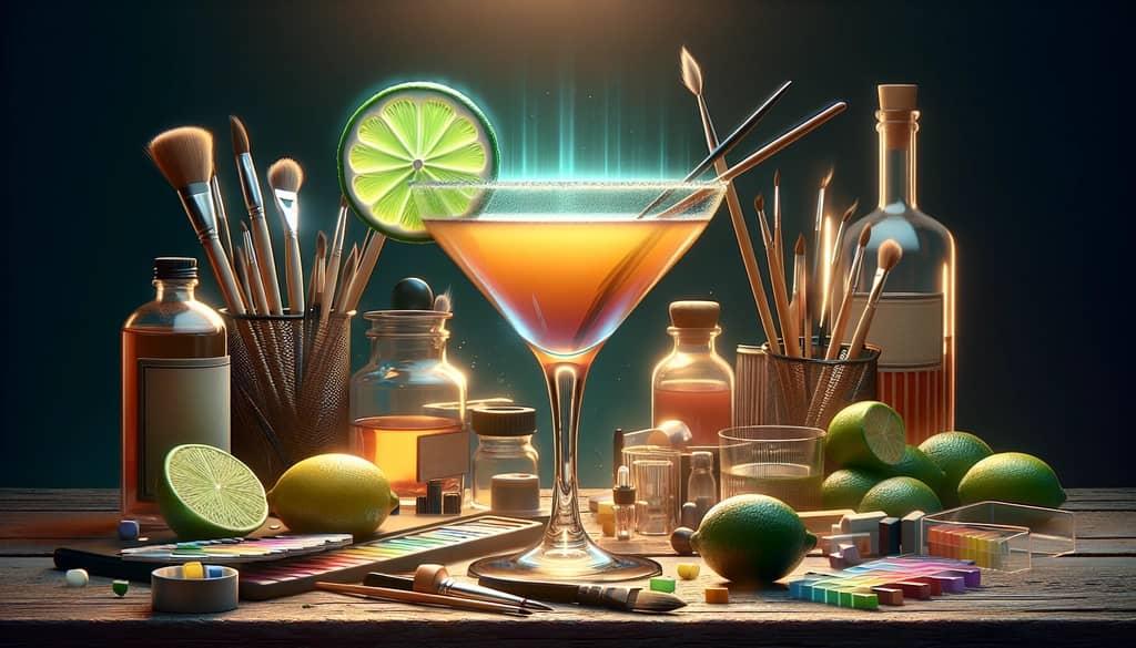 A classic Floradora cocktail garnished with a lime wheel, showcasing its timeless appeal