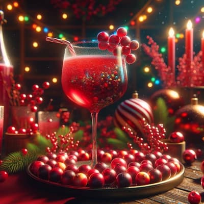 Making Festive Cranberry Mimosas for the Holidays