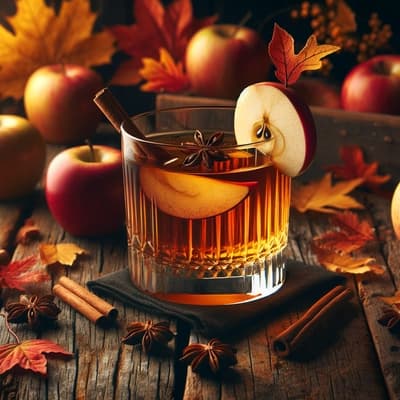 An Autumnal Classic: Bourbon Apple Cider Old Fashioned