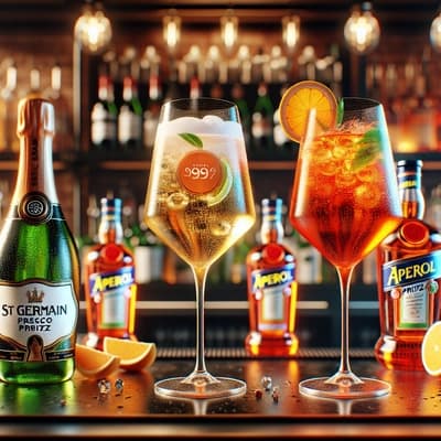 St Germain Prosecco Spritz vs. Aperol Spritz with St Germain: A Tale of Two Cocktails