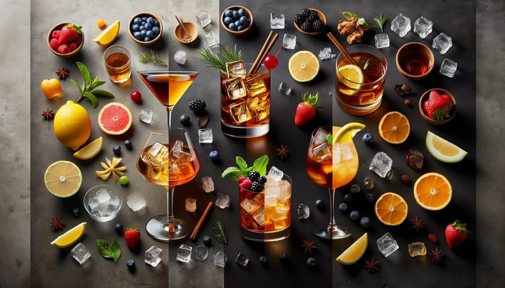 A comparison of ingredients and flavors between Brandy Manhattan and Brandy Old Fashioned cocktails