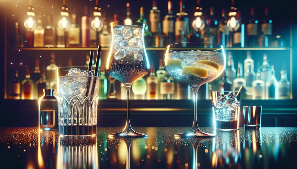 A comparison of two cocktails with differing gin levels showcasing the impact of adjustment.