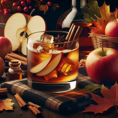 An Autumnal Classic: Bourbon Apple Cider Old Fashioned