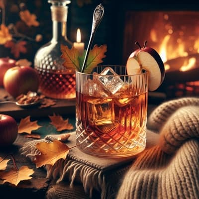An Autumnal Classic: Bourbon Apple Cider Old Fashioned