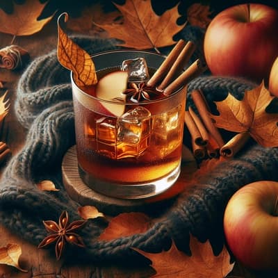 Ein Herbstklassiker: Bourbon Apfelwein Old Fashioned