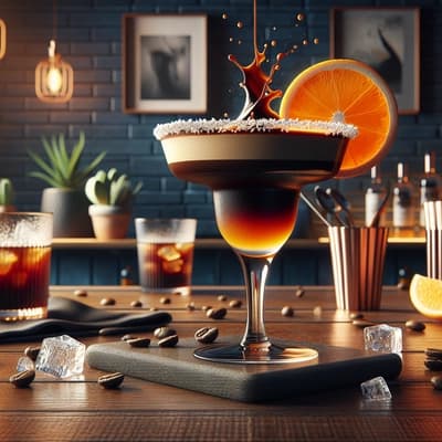 Kreieren eines Espresso-Orange-Margaritas
