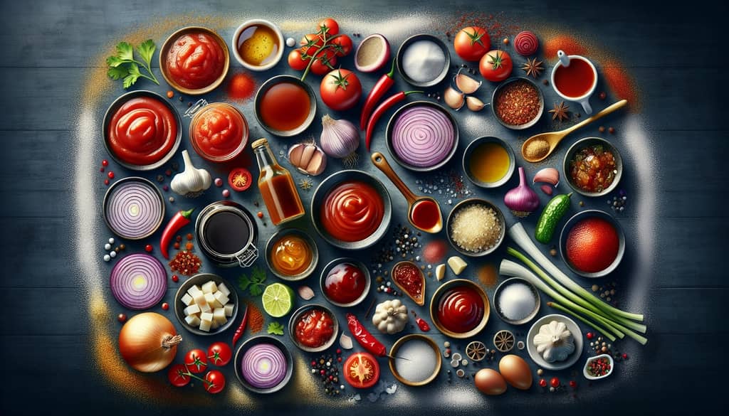 A detailed layout of ingredients needed to create the classic South African Monkey Gland Sauce