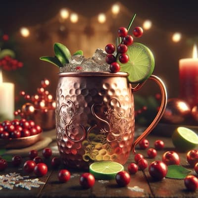 Holiday Cheer with Cranberry Moscow Mules: A Christmas Cocktail Must