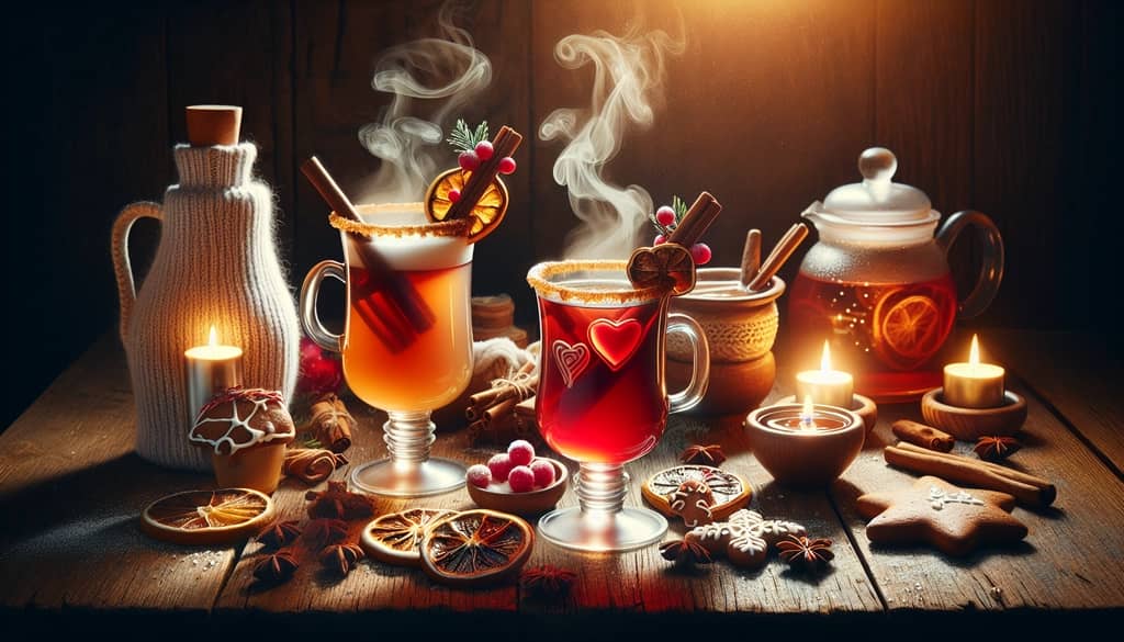 A heartwarming selection of gingerbread syrup cocktails perfect for cozy winter evenings