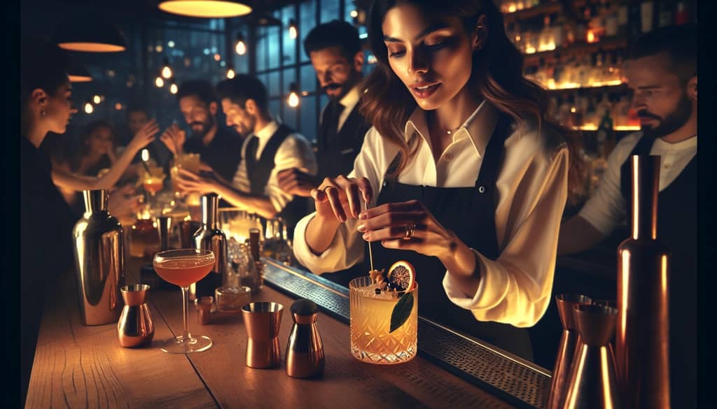 A modern bartender's twist on the Monkey Gland cocktail showing creative presentations and variations.