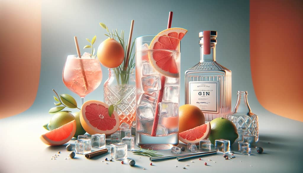 A refreshing Finnish Long Drink in a tall glass, showcasing its iconic gin and grapefruit soda blend