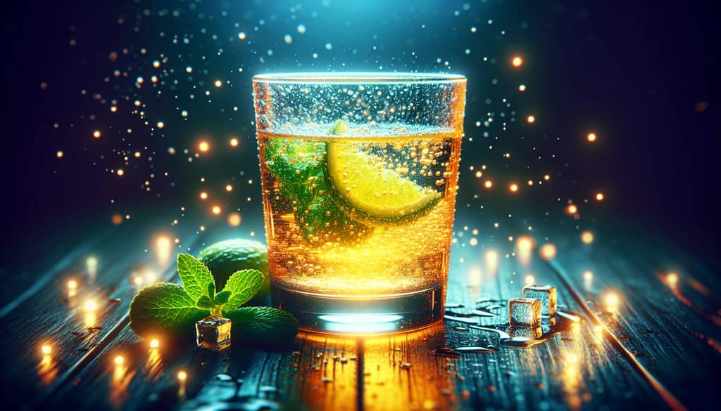 A refreshing glass of Finnish Long Drink showcasing its vibrant and spirited appeal, reflecting the article's focus on understanding its nutrition.