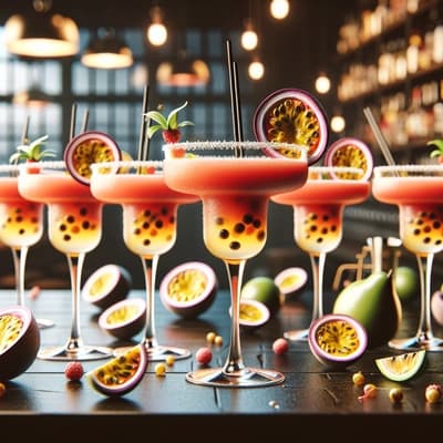 Erkundung von Passionsfrucht-Margarita-Variationen