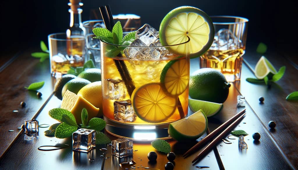 A refreshing Whiskey Sour featuring both lemon and lime juices for a complex citrus profile.