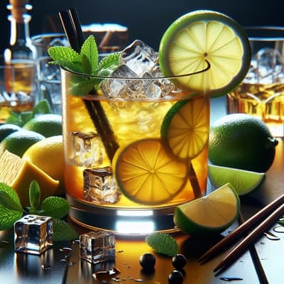 Crafting a Whiskey Sour with Both Lemon and Lime Juice