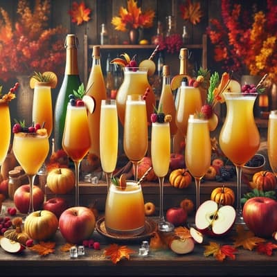 Celebrating Fall with Apple Cider Mimosa Variations
