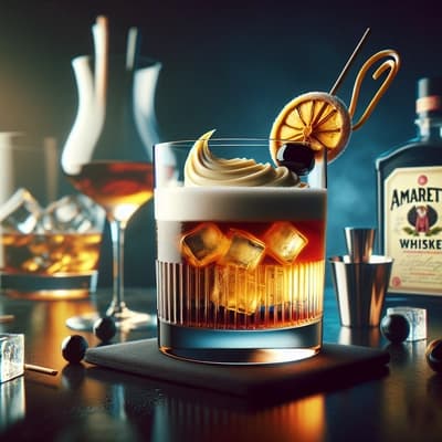 Blending Flavors: The Dynamic Duo of Amaretto and Whiskey in a Sour