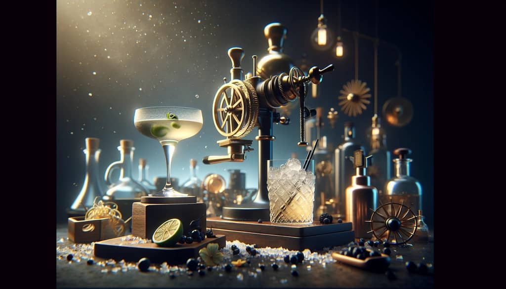 A stylish cocktail, embodying the elegance and blend of cultures found in the French Gimlet