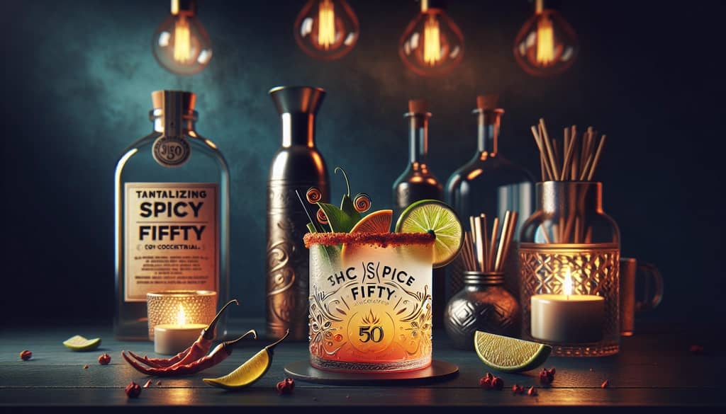 A tantalizing Spicy Fifty cocktail crafted by renowned mixologist Salvatore Calabrese.