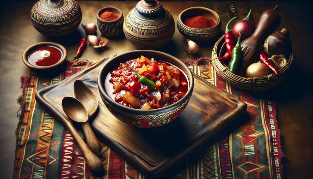 A vibrant and flavorful bowl of Monkey Gland Sauce, showcasing its South African heritage