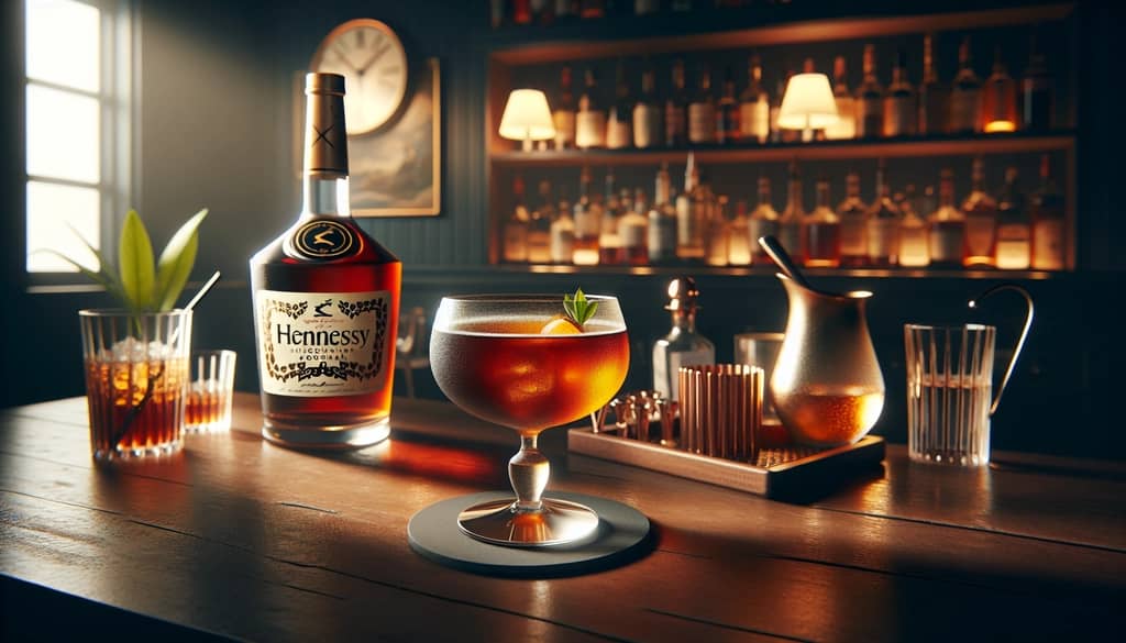 A vibrant Hennessy Sidecar cocktail showcasing its classic and modern appeal