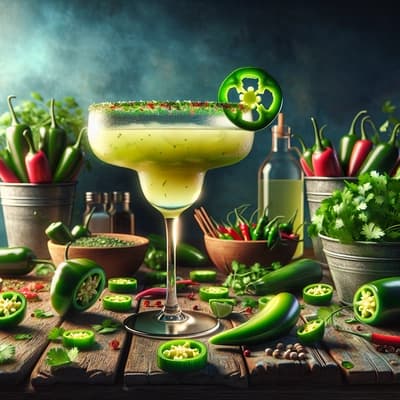 Crafting a Spicy and Herbal Jalapeño Cilantro Margarita