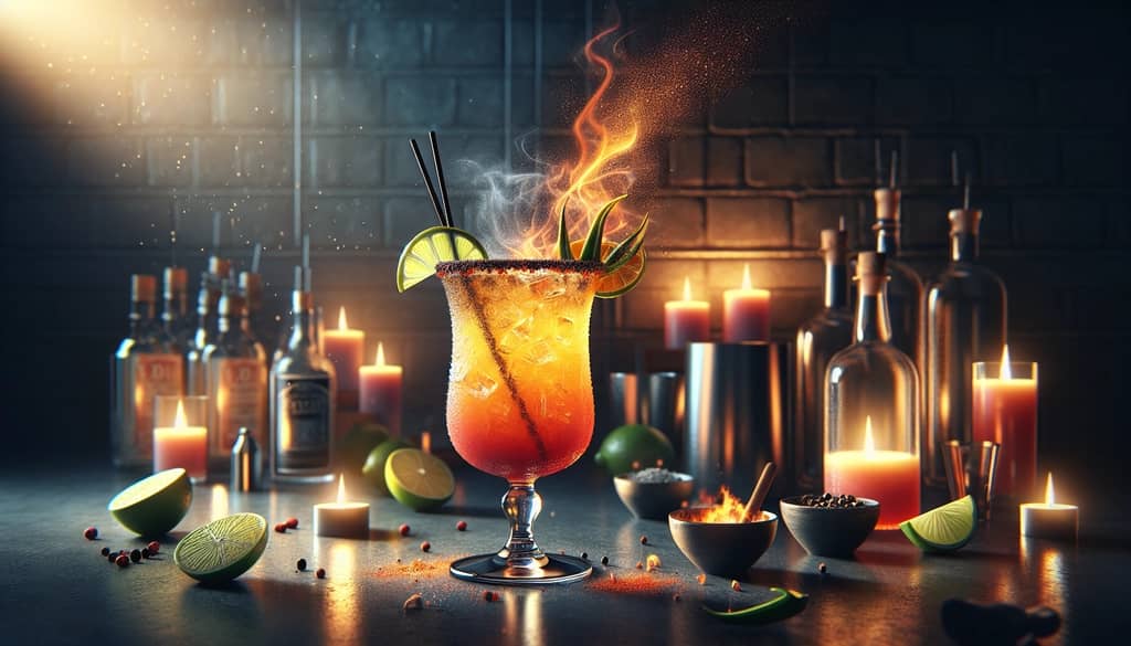 A vibrant Mezcal Paloma cocktail showcasing its smoky and spicy twist on the classic drink.