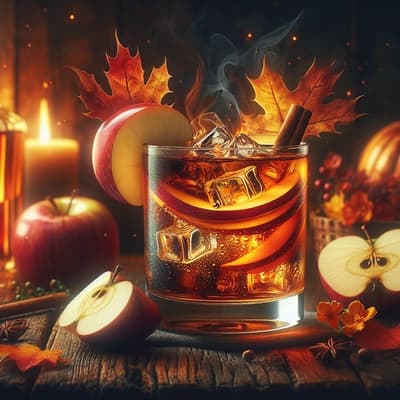 An Autumnal Classic: Bourbon Apple Cider Old Fashioned