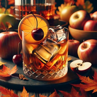 An Autumnal Classic: Bourbon Apple Cider Old Fashioned