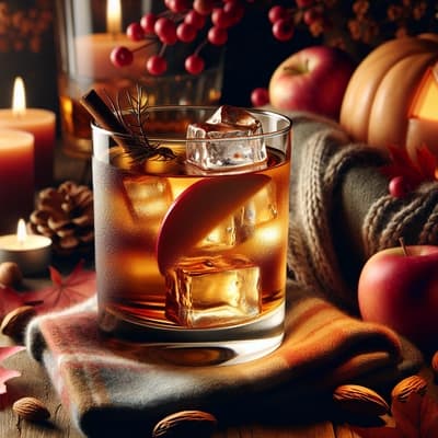 An Autumnal Classic: Bourbon Apple Cider Old Fashioned