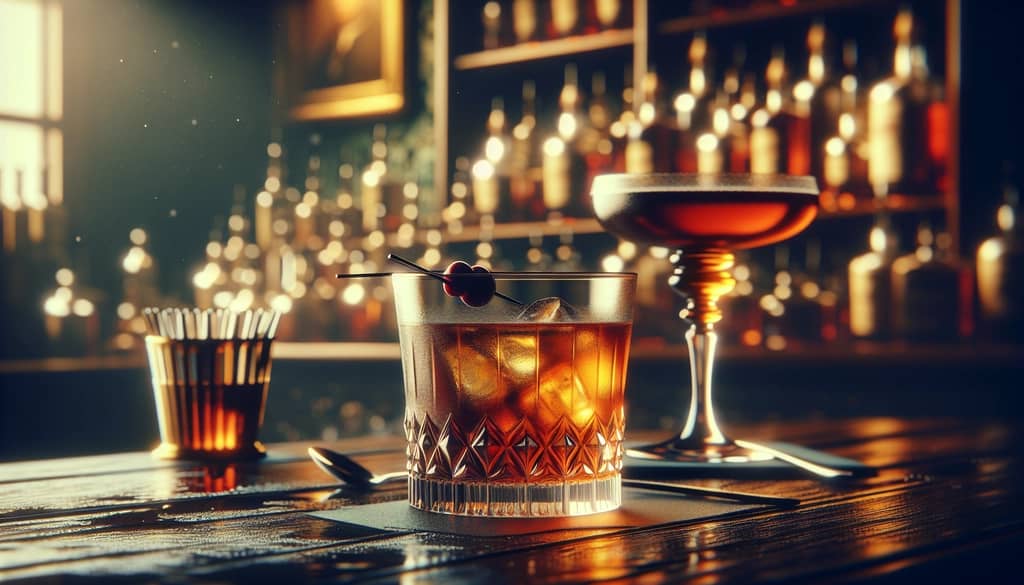 An elegant Bourbon Sidecar cocktail perfectly embodying its rich historical roots.