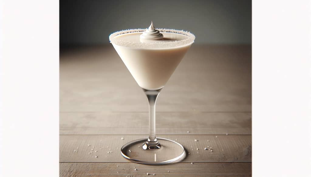 birthday cake martini glass with sprinkles rim