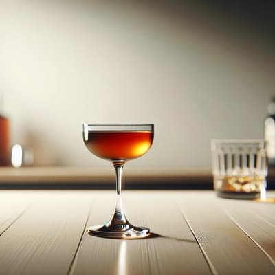 Bourbon, Falernum, Sherry & Peach Bitters Cocktail