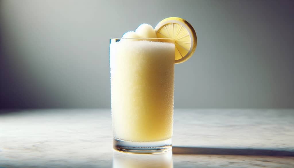 es campur bourbon lemon di gelas highball