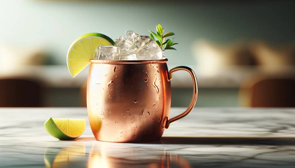 Classic Moscow Mule recipe in copper mug