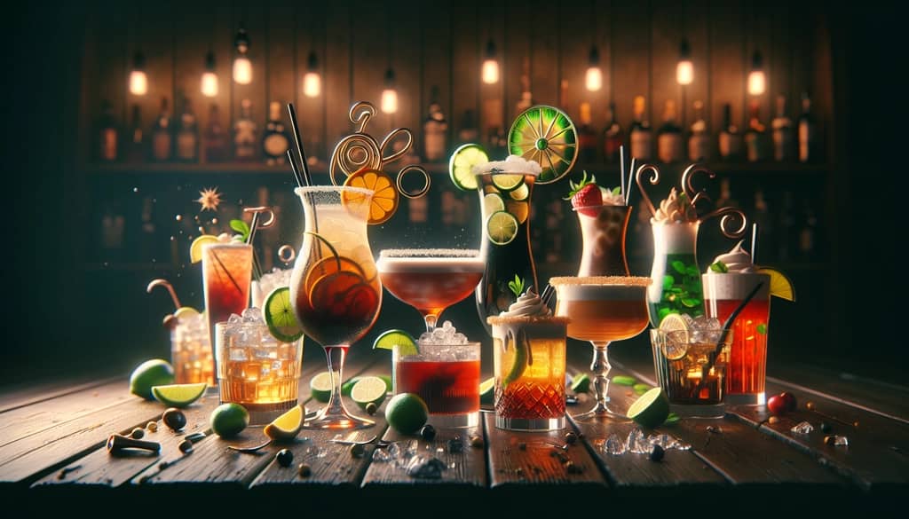 Contemporary variations of the Irish Maid cocktail with creative garnishes and presentations