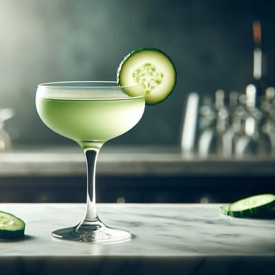 Geschmack eines Gurken-Martinis verbessern