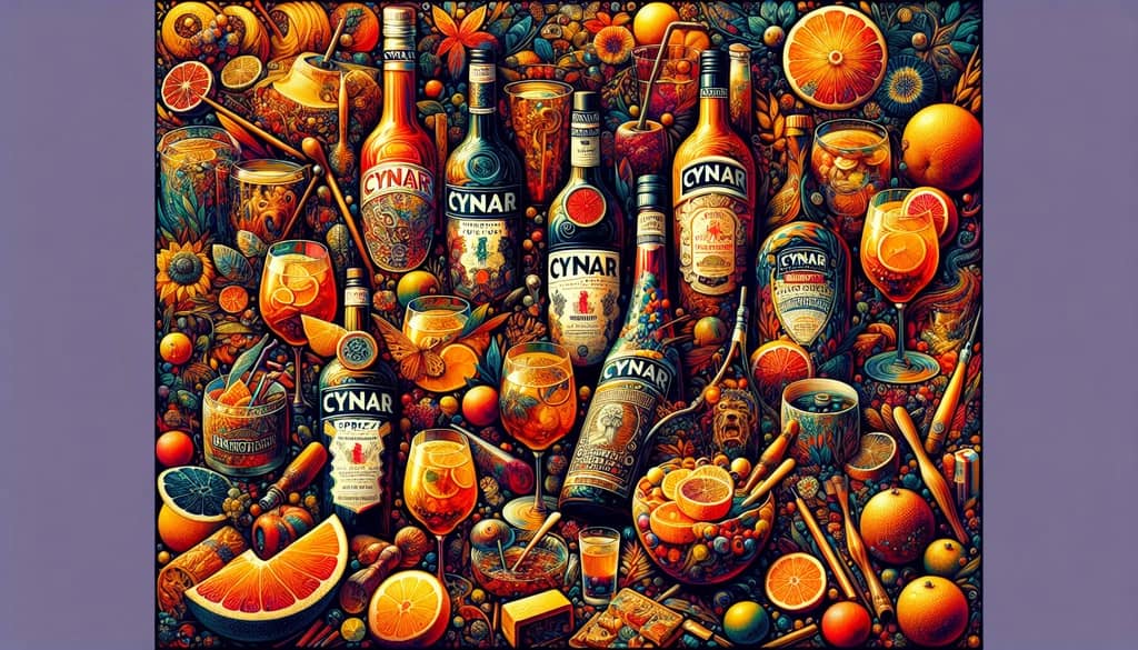 Different Cynar Spritz variations inspired by regional influences and flavors