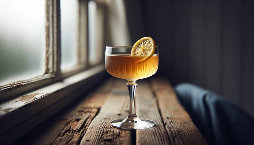 كوكتيل أوروبي في كأس ساقي مع لمسة حمضيات