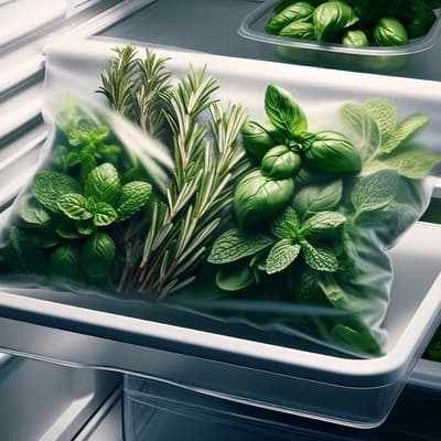 Store Fresh Herbs for Making Cocktails