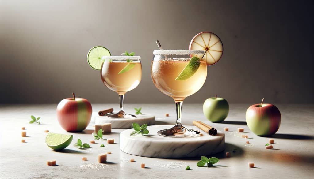garnished non-alcoholic margaritas for kids and adults