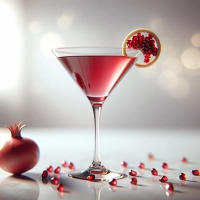 نكهات ومكونات مارتيني الزنجبيل والرمان