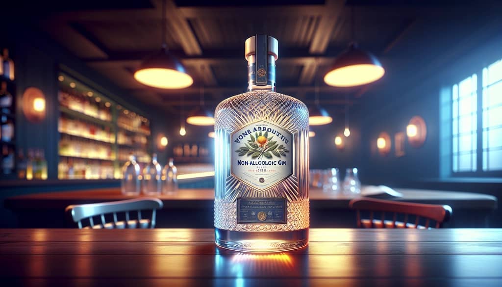 Gordon’s non-alcoholic gin bottle, highlighting its quality and authentic flavor.