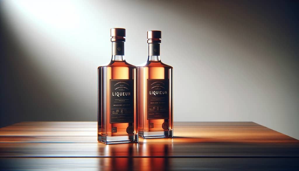 그랑 마르니에 병과 콩트루 병이 나란히