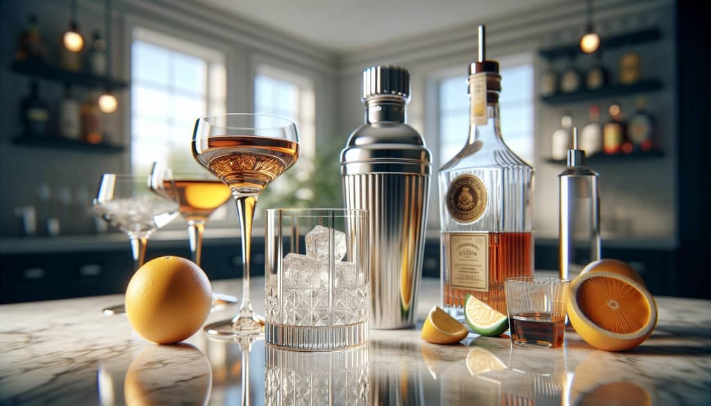 home bartender preparing Chili's Hennessy Margarita with poured ingredients